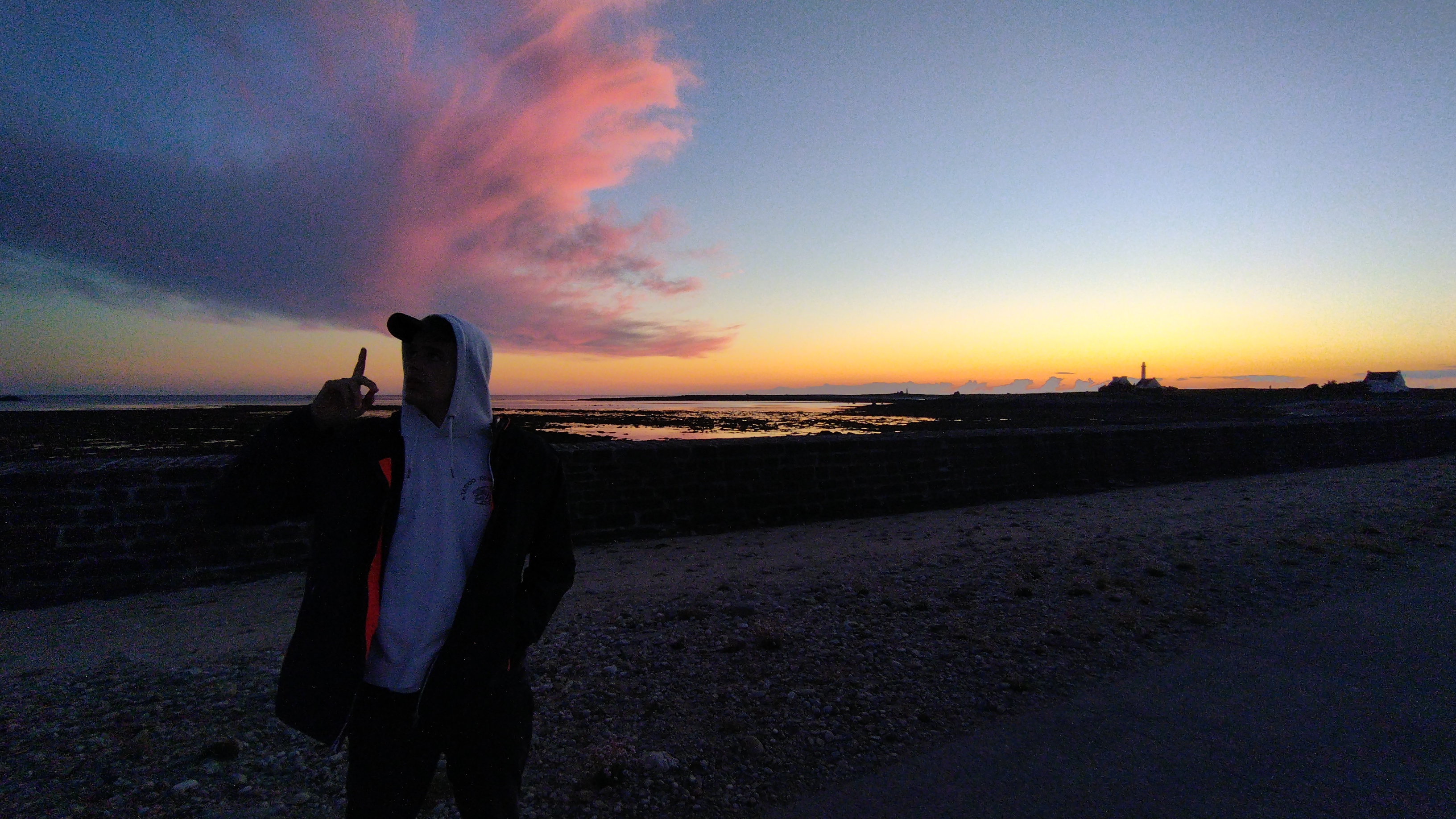 Photo jules avec coucher de soleil